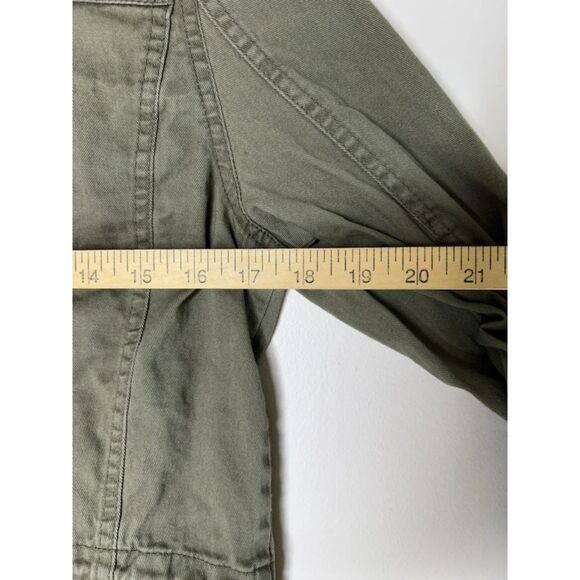 Mudd Green Black Military Full Zip Jacket Embroidery Size Medium - Picture 5 of 6